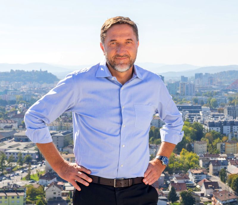Klemen Boštjančič nad Ljubljano