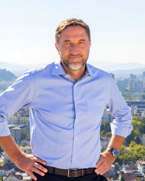 Klemen Boštjančič nad Ljubljano